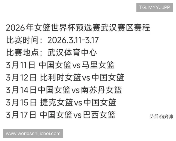 详细解读女篮世界杯预选赛赛程安排，帮助球迷合理规划观赛时间